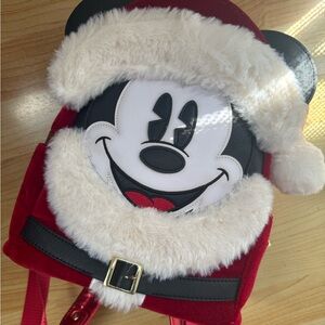 Santa Mickey Loungefly Backpack